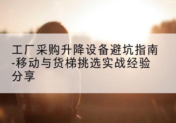 长宁区移动式升降机怎么选-工厂采购升降设备避坑指南-移动与货梯挑选实战经验分享